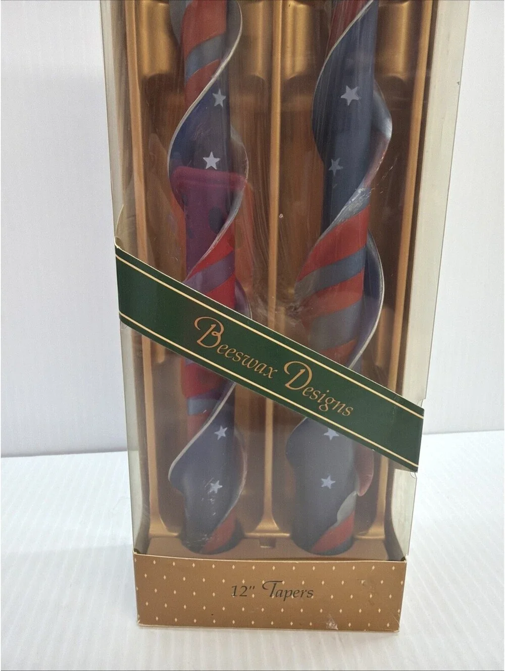 Vintage Beeswax Designs Taper Candles, 12